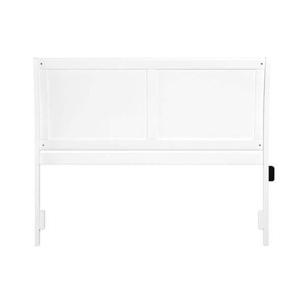 AFI Portland White Wood Queen Sleigh Headboard