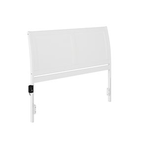 AFI Portland White Wood Queen Sleigh Headboard