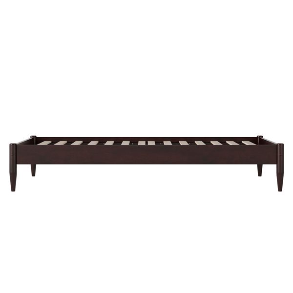 AFI Pasadena 12" Twin XL Low Profile Platform Bed in Espresso