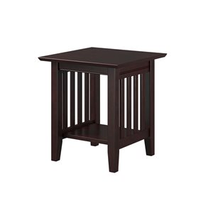 AFI Mission Set of 2 Espresso Rectangular End Table