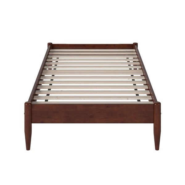 AFI Pasadena 12" Twin XL Low Profile Platform Bed in Walnut
