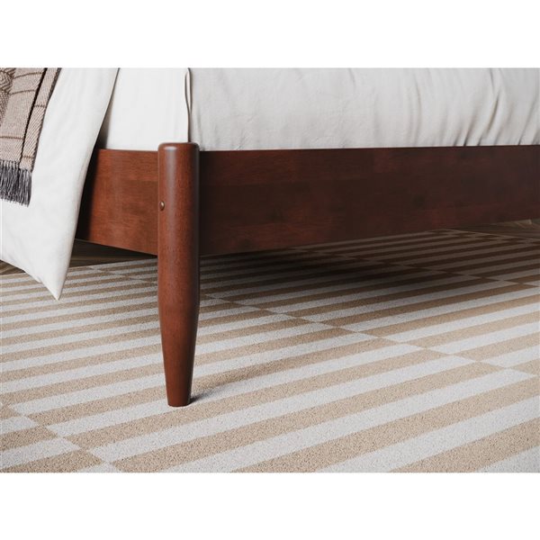 AFI Pasadena 12" Twin XL Low Profile Platform Bed in Walnut