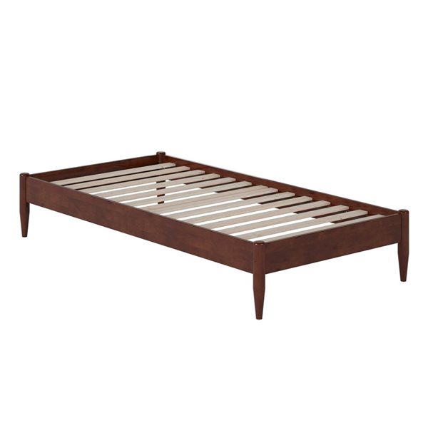AFI Pasadena 12" Twin XL Low Profile Platform Bed in Walnut