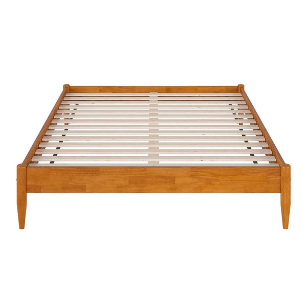 AFI Pasadena 12" Queen Low Profile Platform Bed in Light Toffee