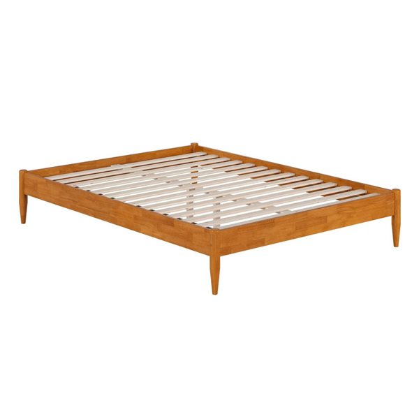 AFI Pasadena 12" Queen Low Profile Platform Bed in Light Toffee