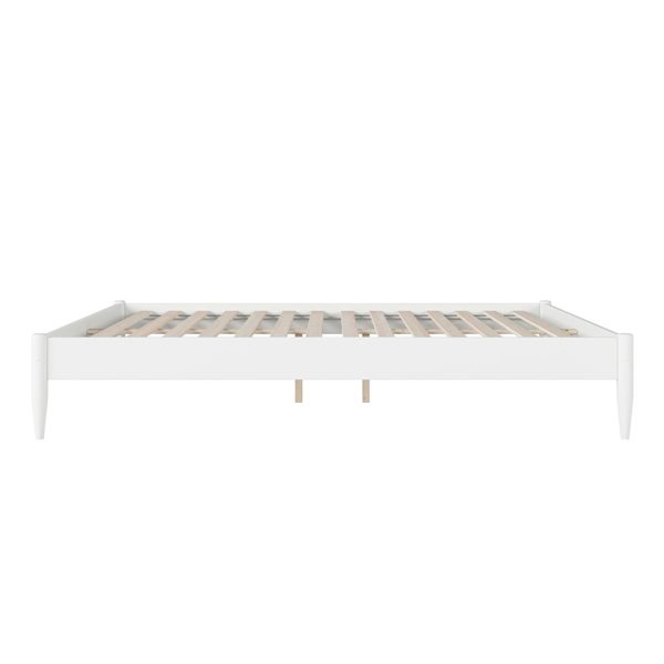 AFI Pasadena 14" King Low Profile Platform Bed in White