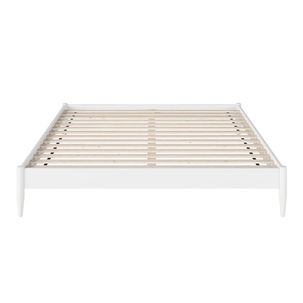AFI Pasadena 14" King Low Profile Platform Bed in White