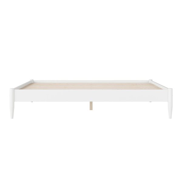 AFI Pasadena 14" King Low Profile Platform Bed in White