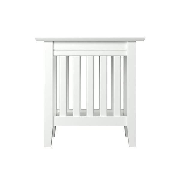 AFI Mission Set of 2 White Rectangular End Table