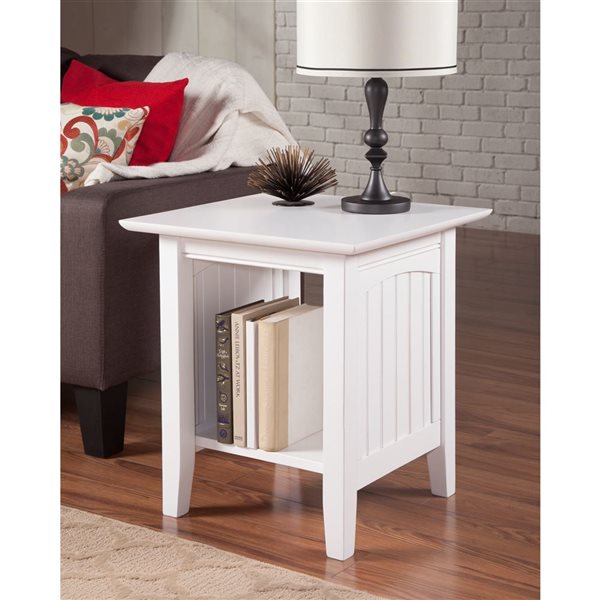 AFI Nantucket Set of 2 White Rectangular End Table