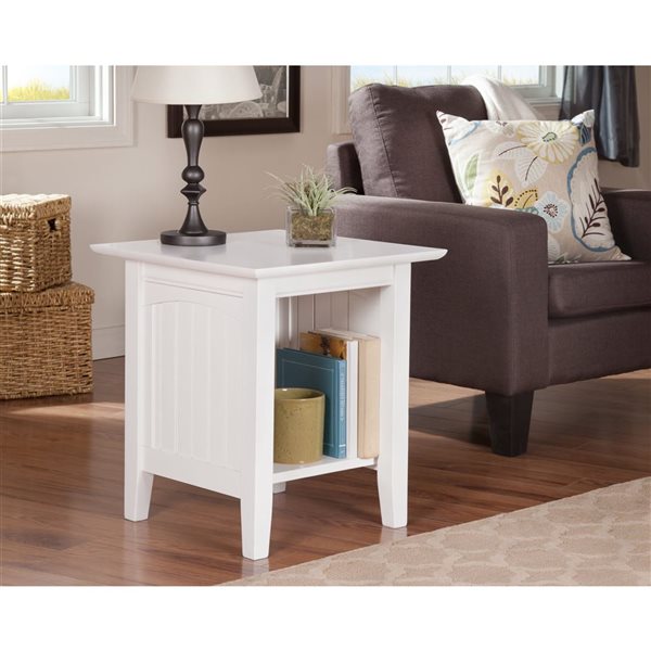 AFI Nantucket Set of 2 White Rectangular End Table