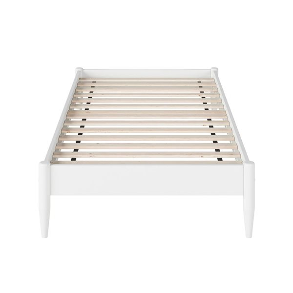 AFI Pasadena 14" Twin XL Low Profile Platform Bed in White