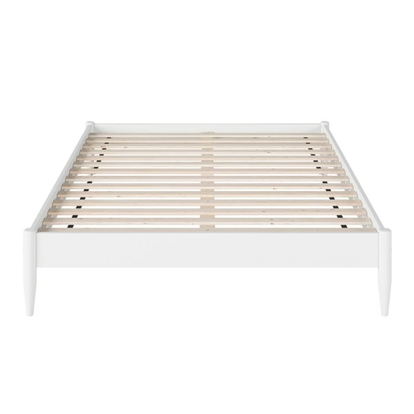 AFI Pasadena 14" Queen Low Profile Platform Bed in White