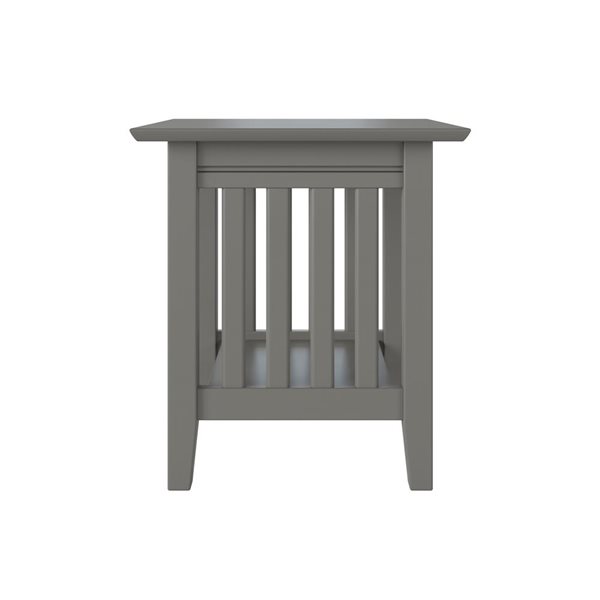 AFI Mission Set of 2 Gray Rectangular End Table