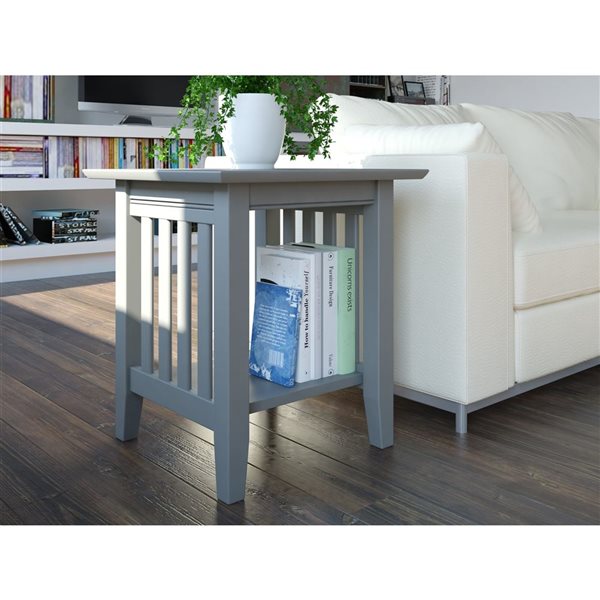 AFI Mission Set of 2 Gray Rectangular End Table