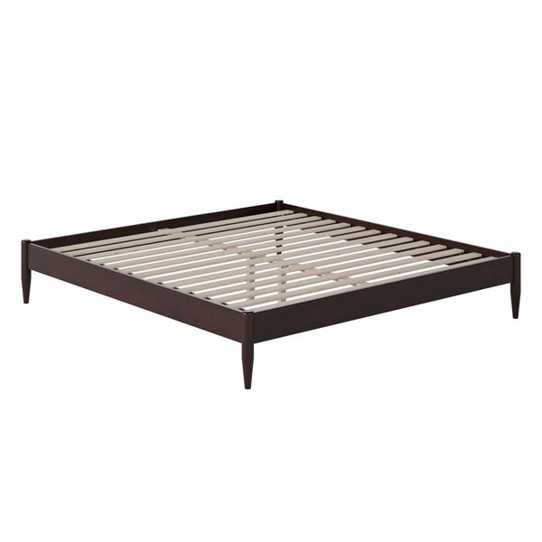 AFI Pasadena 12" King Low Profile Platform Bed in Espresso