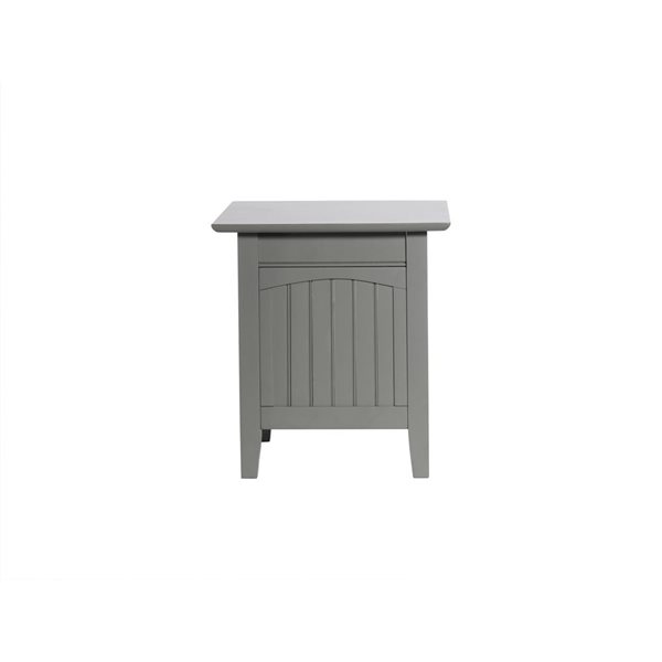 AFI Nantucket Set of 2 Gray Rectangular End Table with Built-in Charger