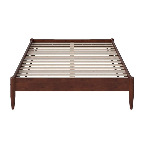 AFI Pasadena 14" Full Low Profile Platform Bed in Walnut