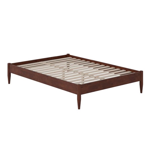 AFI Pasadena 14" Full Low Profile Platform Bed in Walnut