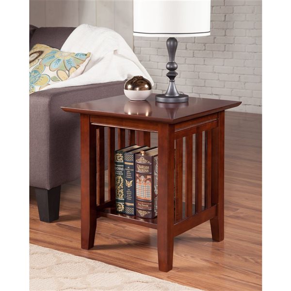 AFI Mission Set of 2 Walnut Rectangular End Table