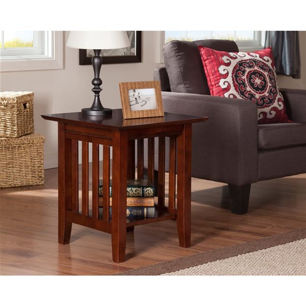 AFI Mission Set of 2 Walnut Rectangular End Table