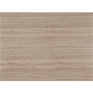 Tuiles murales autocollantes en vinyle par Décor WOW 12 x 24 po beige travertin, 10/pqt