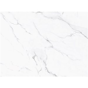 Décor WOW 12 x 24-in White Marble Trevore Self-Adhesive Vinyl Wall Tiles - 10/Pk