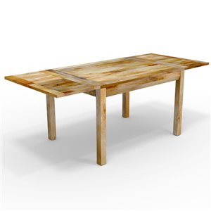 MobX 47 to 83-in Extendable Indoor Mango Wood Dining Table - Legs Included