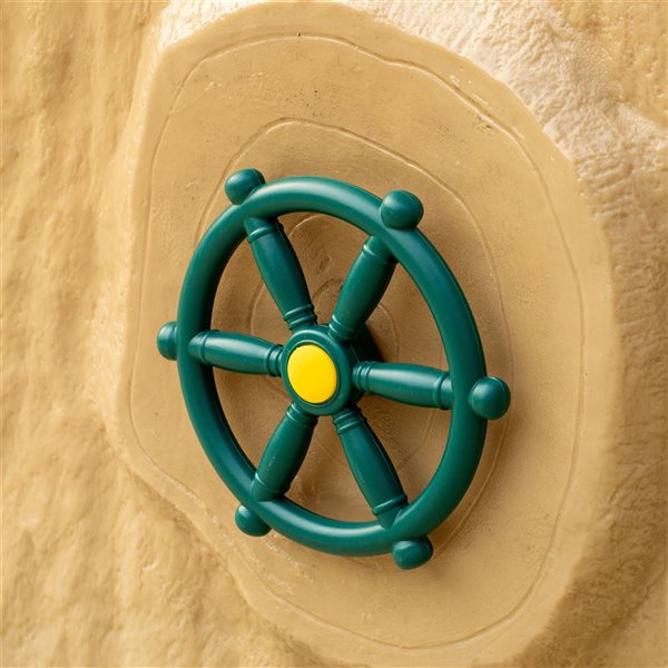 PLAYBERG Green Outdoor Plastic Playground Steering Wheel