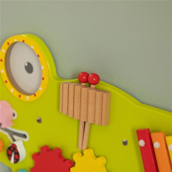 ShpilMaster Wooden Sensory Alligator Shaped Toddler Wall Game