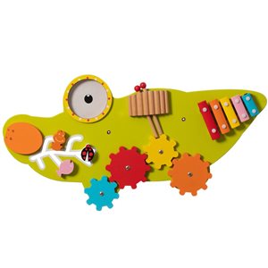 ShpilMaster Wooden Sensory Alligator Shaped Toddler Wall Game