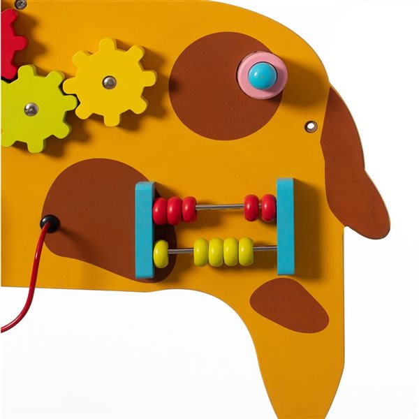 ShpilMaster Wooden Sensory Giraffe Shaped Toddler Wall Game