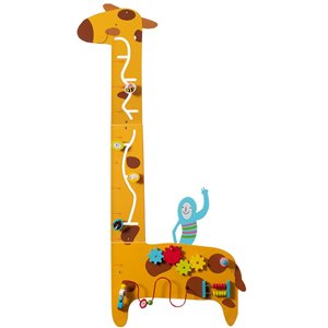 ShpilMaster Wooden Sensory Giraffe Shaped Toddler Wall Game