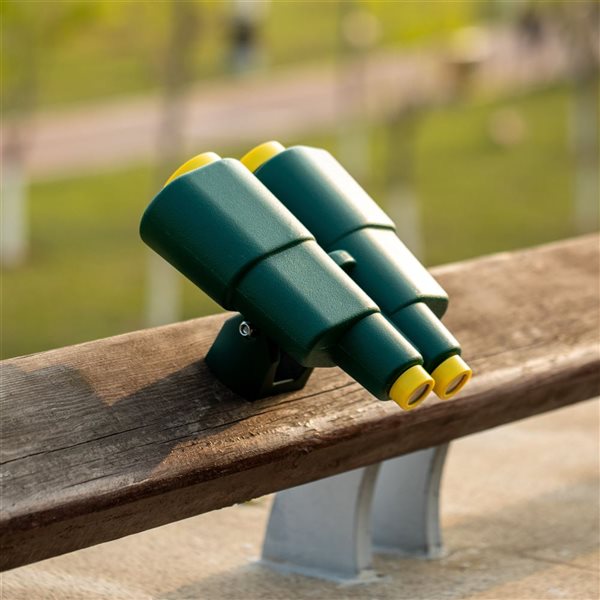 PLAYBERG Kids Green Plastic Outdoor Playground Double Telescope