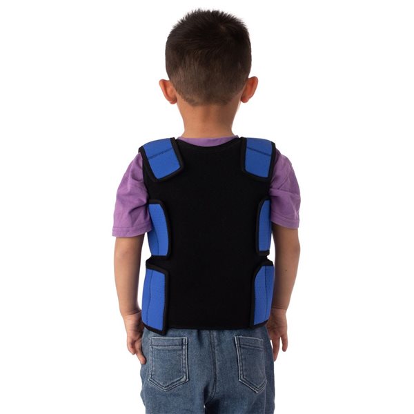 ShpilMaster Sensory Compression Vest for Kids With Processing Issues - Small - Blue