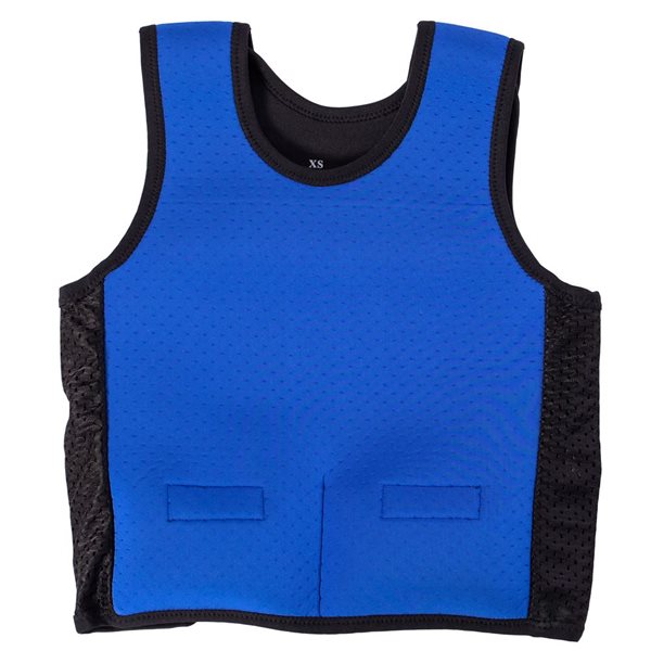 ShpilMaster Weighted Sensory Compression Vest Therapy Integartion , ADHD- Small - Blue