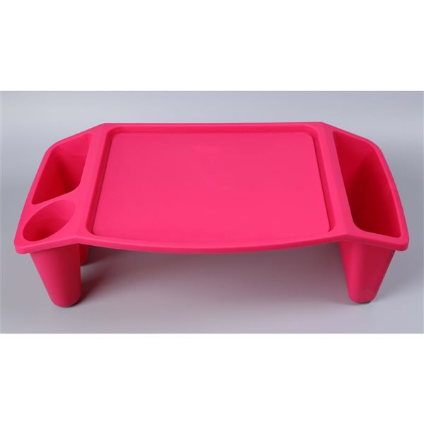 Basicwise Pink Kids Lap Desk Portable Activity Table