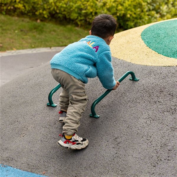 PLAYBERG Kids Green Metal Safety Grab Handles Set