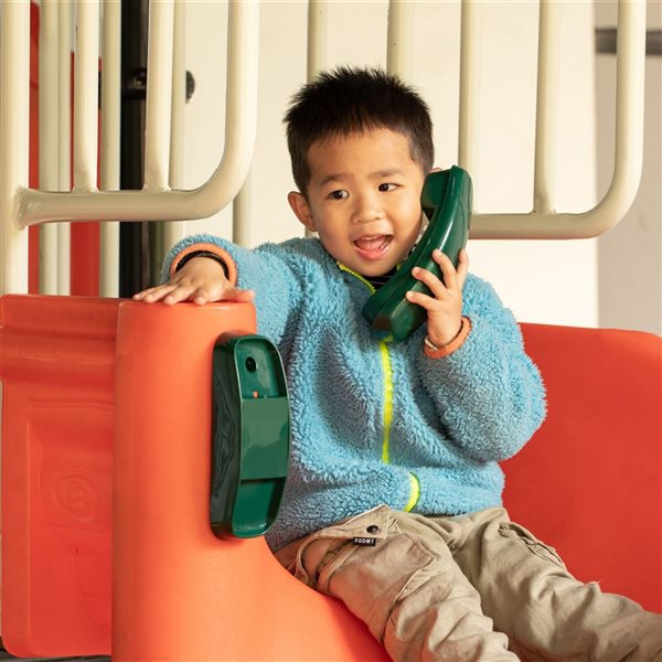 PLAYBERG Kids Green Plastic Cordless Play Telephone