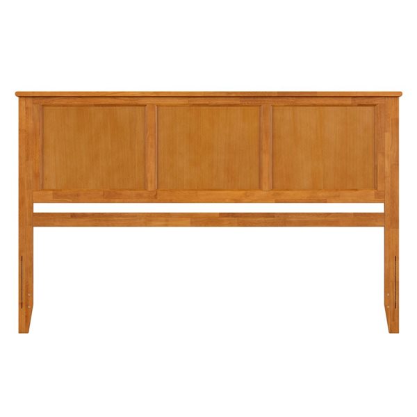 AFI Madison Light Toffee Modern Solid Wood King Panel Headboard