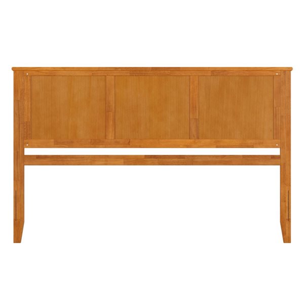 AFI Madison Light Toffee Modern Solid Wood King Panel Headboard