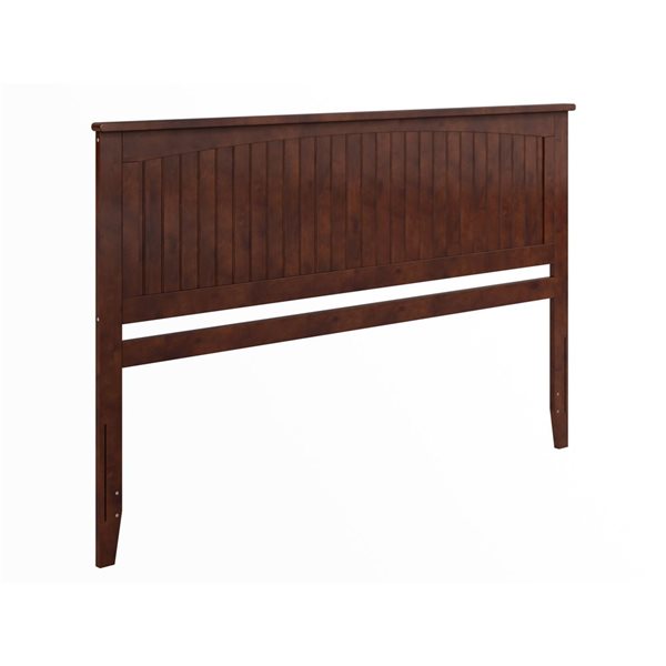 AFI Nantucket Walnut Coastal Solid Wood King Panel Headboard