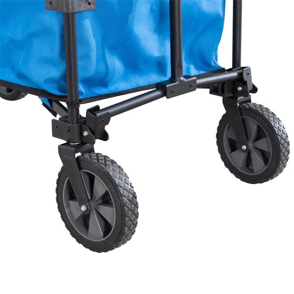 Chariot pliant à roulettes Adell par Sunjoy bleu