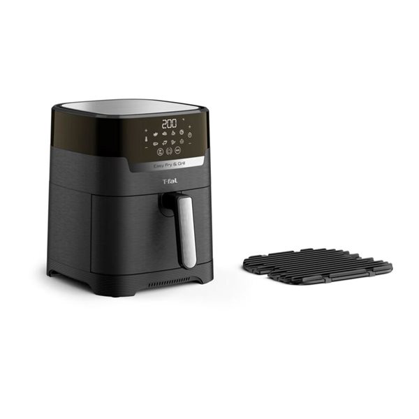 T-fal Easy Fry 8-in-1 XL Digital Air Fryer and Grill, Black