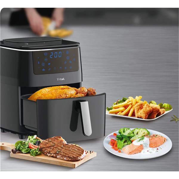 T-fal Easy Fry 7-in1 XXL Digital Air Fryer, Steam and Grill, Black