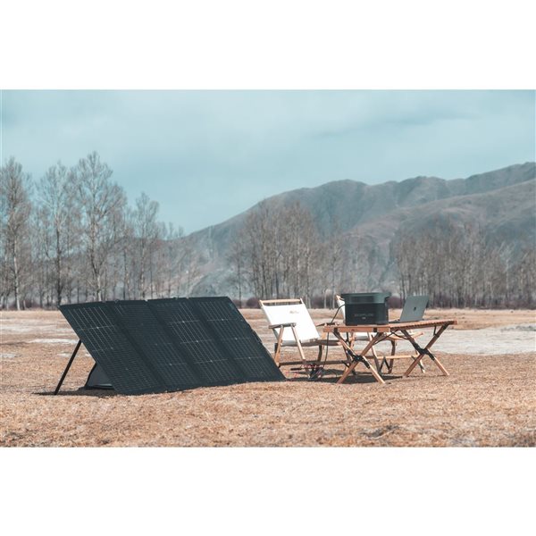 Panneau solaire portatif EcoFlow noir 82 po x 72 po 220 W