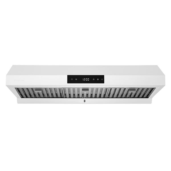 Hauslane 36-in Matte White Contemporary Under Cabinet Range Hood with 3-Way Venting