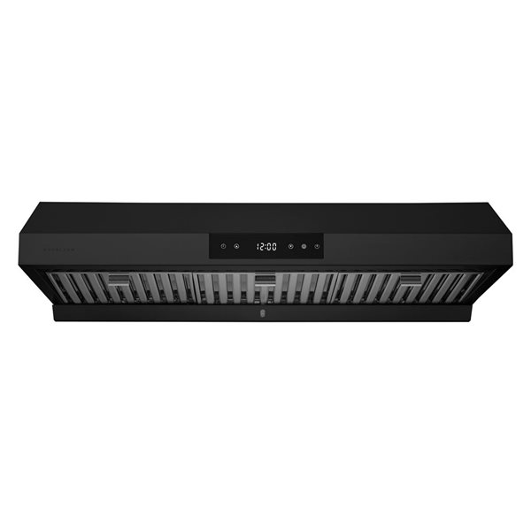 Hauslane 36-in Matte Black Contemporary Under Cabinet Range Hood with 3-Way Venting