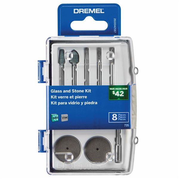 Dremel 8-Piece Glass and Stone Accessory Micro Kit