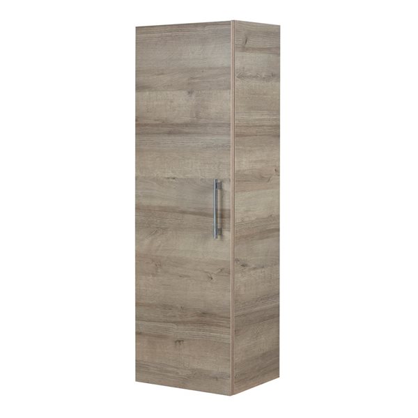 Armoire à linge Kato Dorato Silhouette 1 porte et 3 tablettes, greige